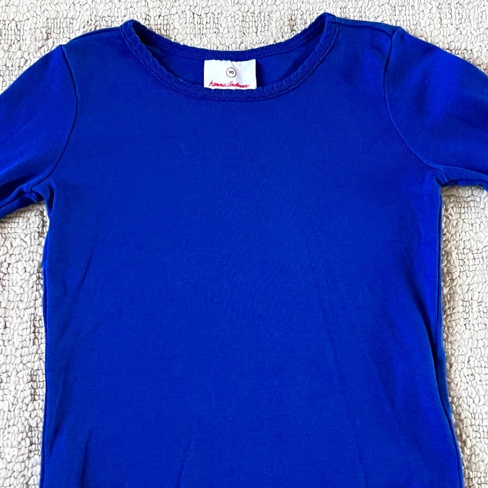 Hanna Andersson Girls Long Sleeve Shirt - Size 90 = 2T